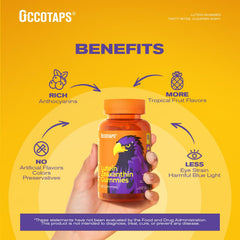 Star-shaped Occotaps gummies designed for simple daily use.