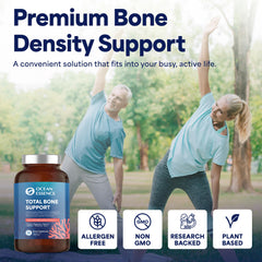 OCEAN ESSENCE total bone-support bottle front showing plant-based calcium formula