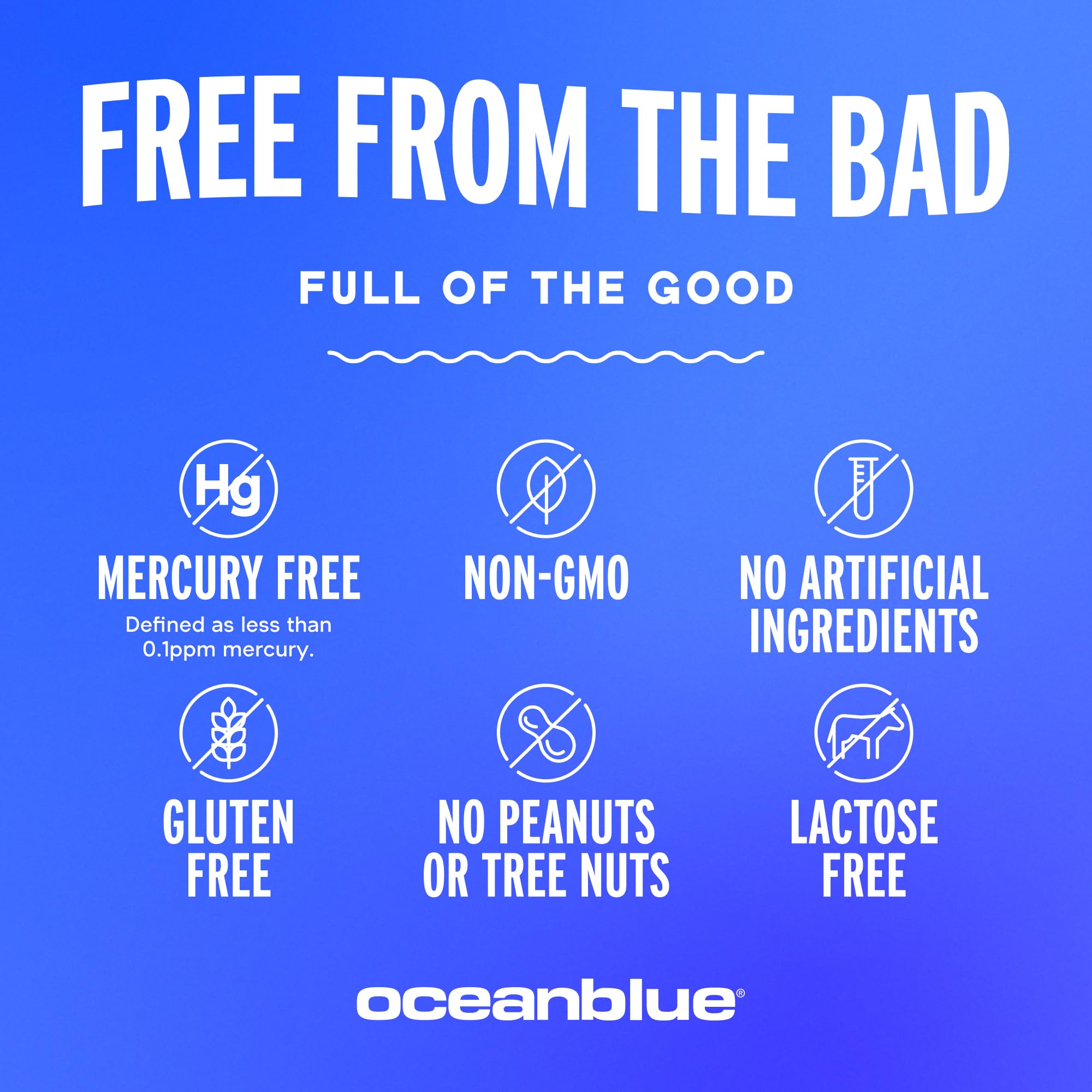No fishy burp visual with Oceanblue Omega-3 2100 orange softgels