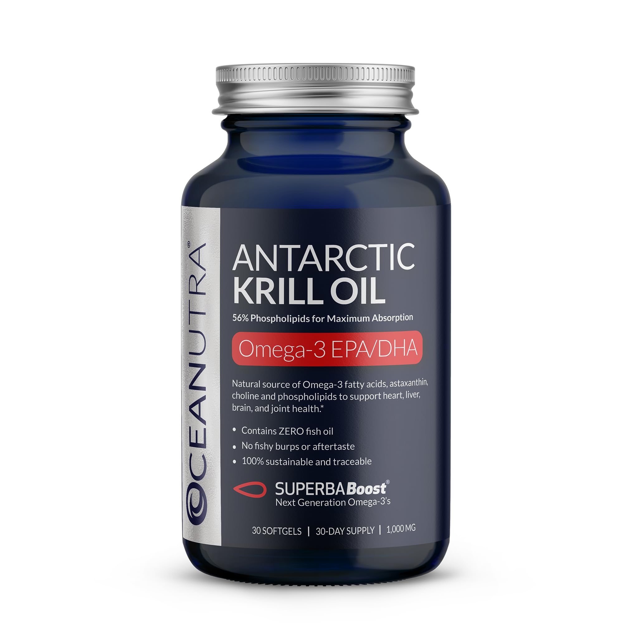Oceanutra krill-oil-softgel close-up for daily omega-3 support