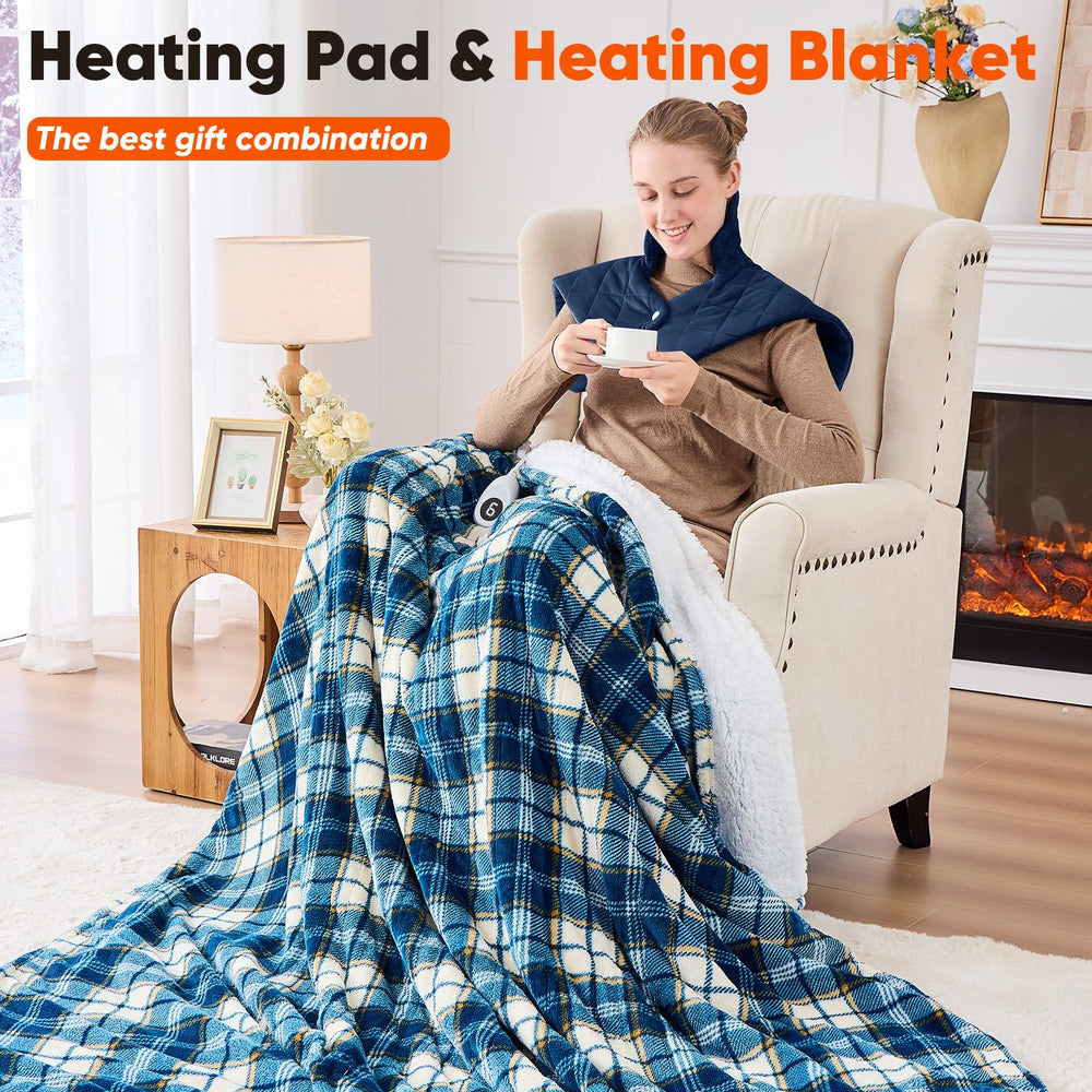 OCTROT blue pad in use delivers soothing warmth during downtime.