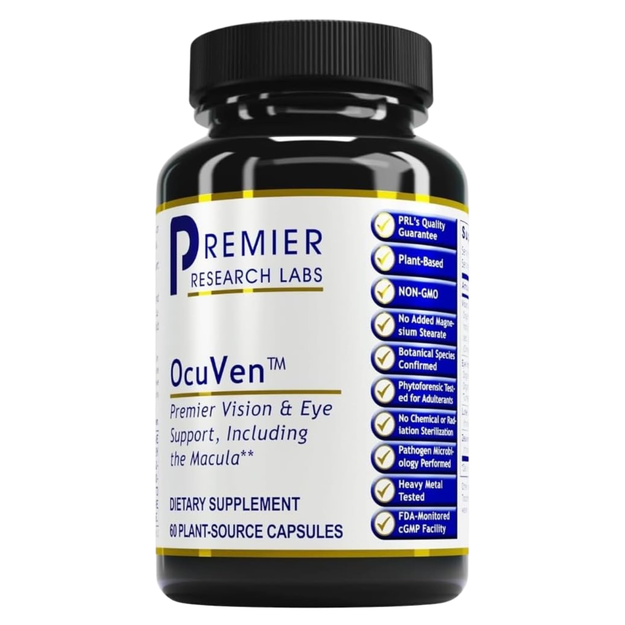 Premier Research Labs OcuVen bottle front for daily eye health support