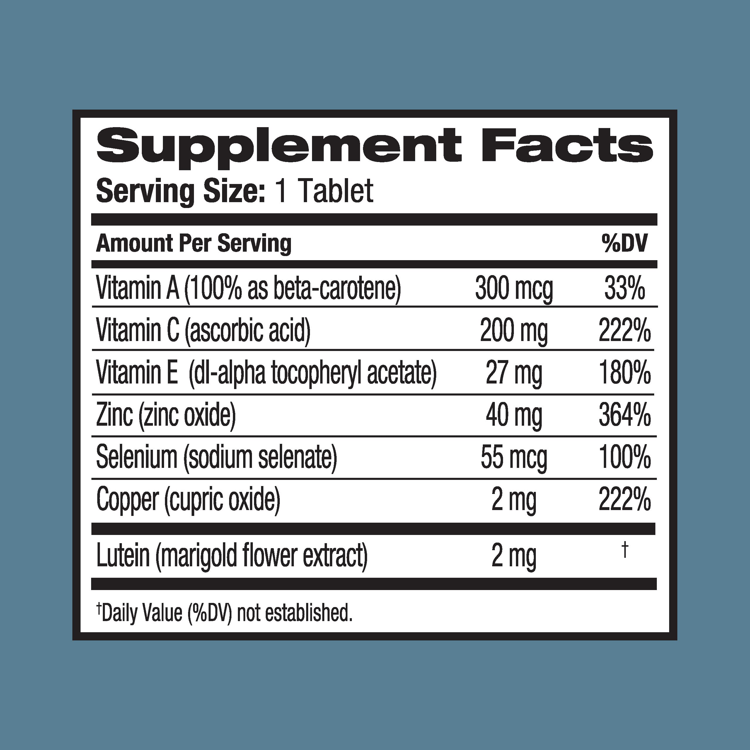 Ocuvite bottle on desk suggesting easy daily supplement habit