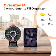 Odaro 7-day AM/PM pill organizer simplifies daily routines.
