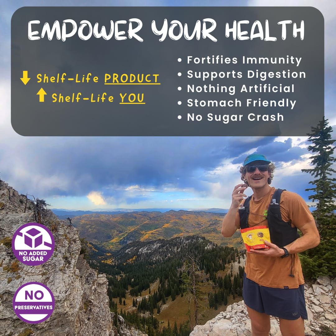 ODD BALLS Organic Cherry Snack served as a quick energy boost for hikers.