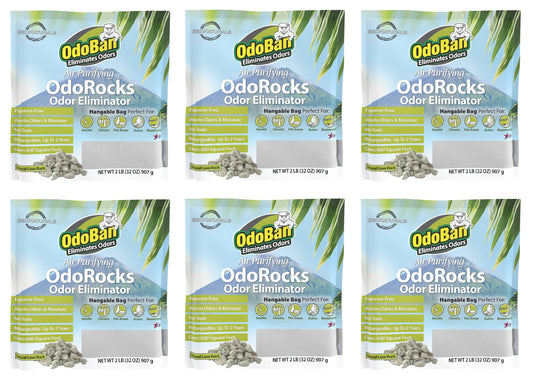 OdoBan OdoRocks bag front view showing natural odor absorption for homes.