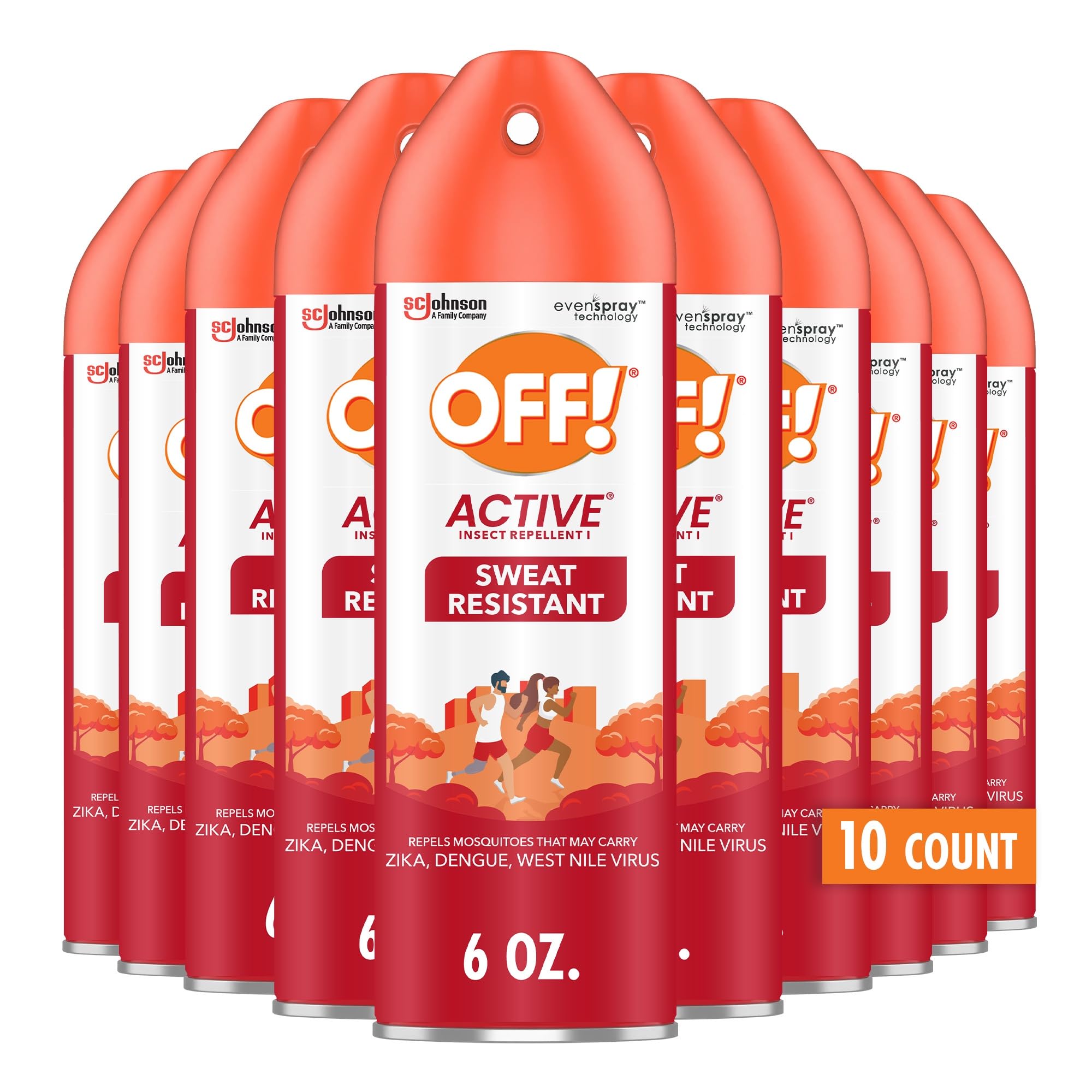 OFF! Active Insect Repellent canister shown outdoors for mosquito protection