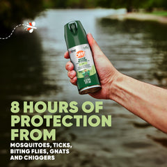 OFF! Deep Woods dry-formula aerosol spray with a light, non-greasy feel.