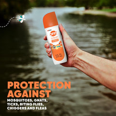 OFF! FamilyCare 7% DEET label close-up highlighting active ingredient for outdoor defense