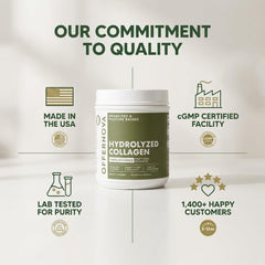 Offernova collagen powder on pantry shelf, keto-friendly option