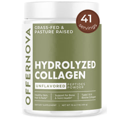 Offernova hydrolyzed collagen powder jar for daily supplementation