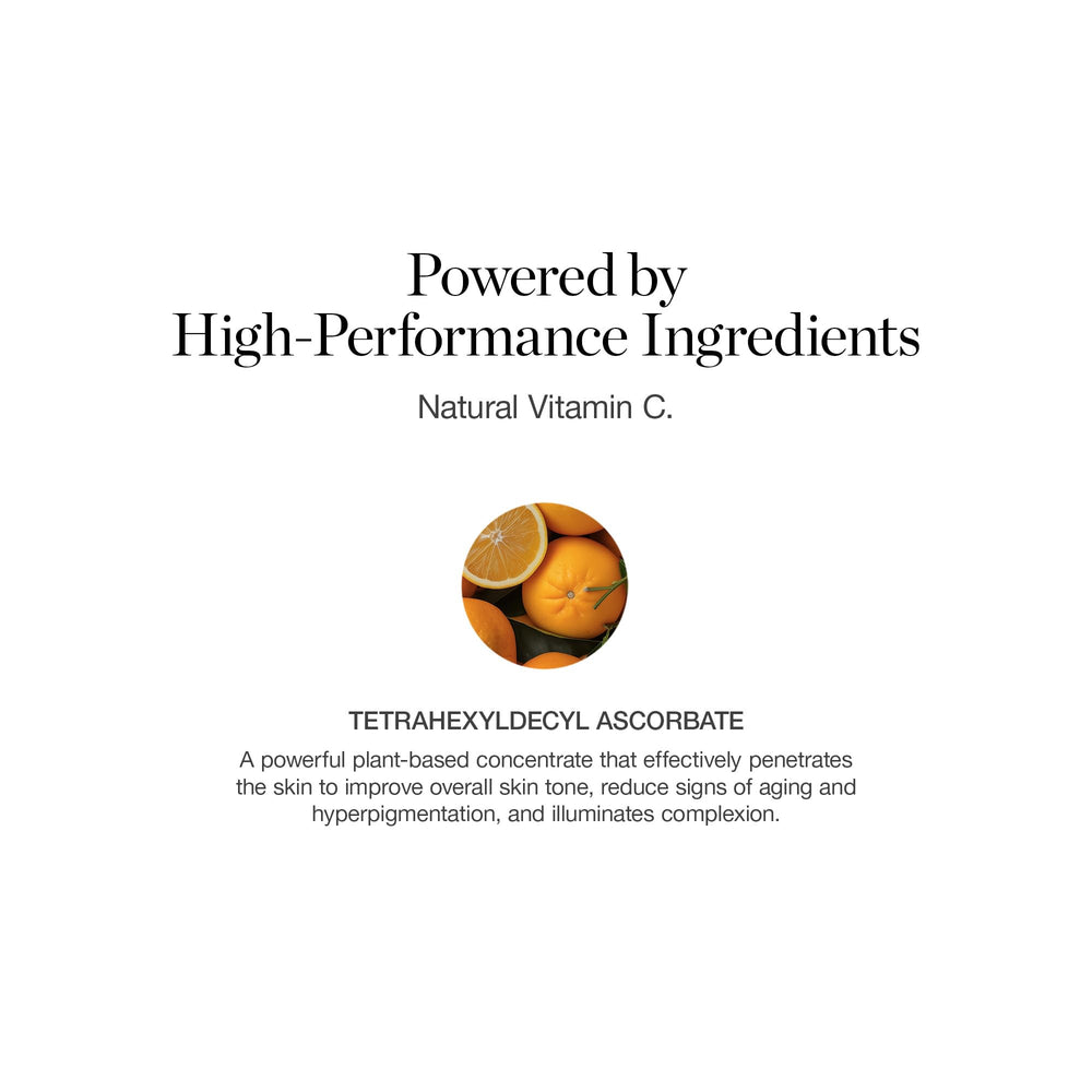 Ogee Vitamin C THDA 20% elixir dropper enables precise even-toned application.
