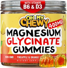 OH MY CHEWY magnesium glycinate gummies bottle front for family wellness