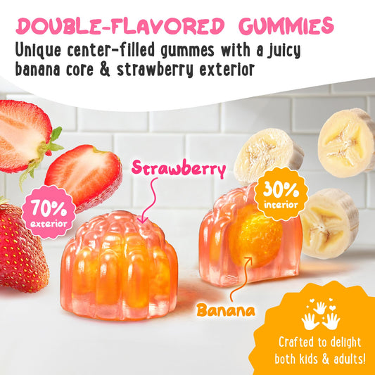 OH MY CHEWY gummies double-flavor shot appealing to kids and teens