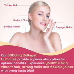 OHaboth collagen gummies nutrition panel shows hyaluronic acid for skin hydration.