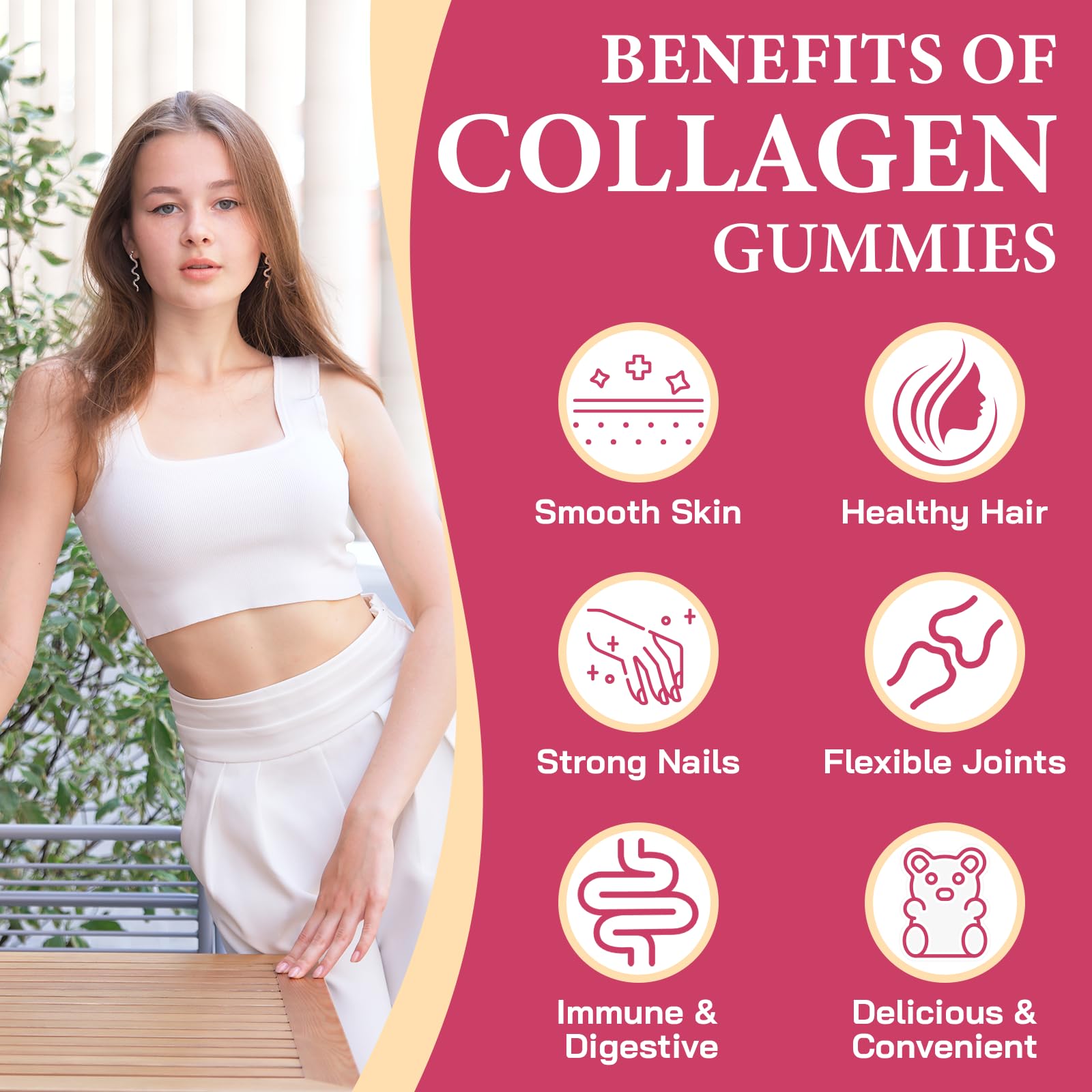 OHaboth collagen gummies label highlights vitamins and hydration benefits.