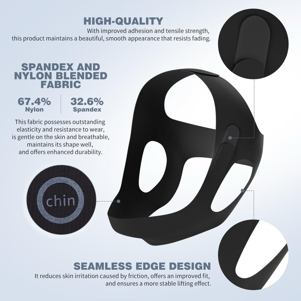 OHALEEP Anti Snore Chin Strap adjustable fasteners demonstrate secure all-night stability