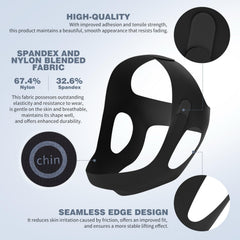 OHALEEP Anti Snore Chin Strap adjustable fasteners demonstrate secure all-night stability