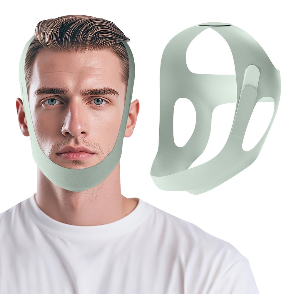 OHALEEP anti snore chin strap adjustable fit for secure CPAP wear
