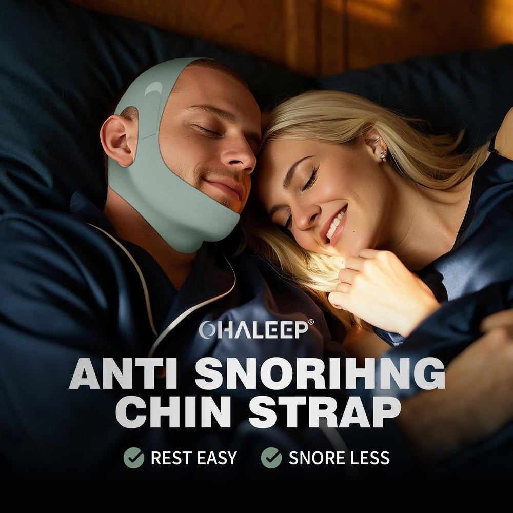 OHALEEP four-sided-structure chin strap provides secure, adjustable night comfort