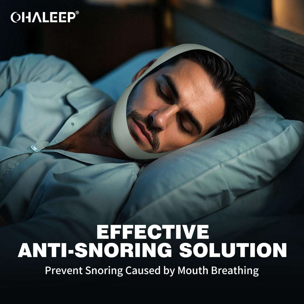 OHALEEP night-usage-comfort chin strap stays in place with side sleepers