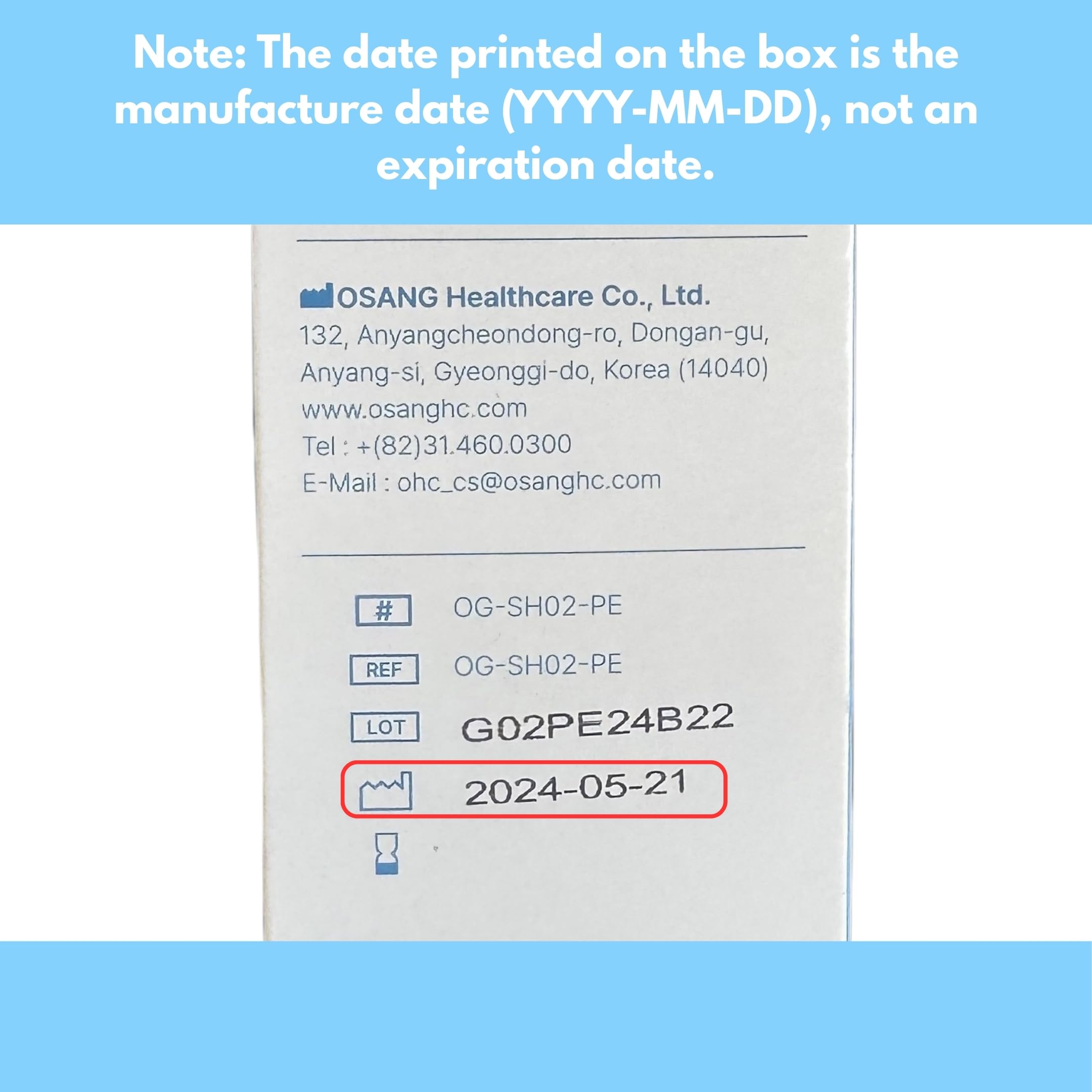 OHC GluNEO date labeling helps proper storage and usage