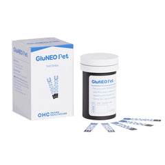 OHC GluNEO Pet test strip refill 50 for quick at-home glucose checks
