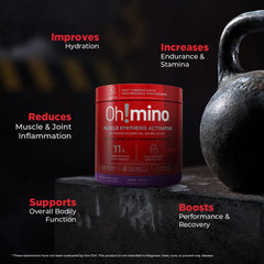 Ohmino Berry Blast drink pour ready to hydrate and energize post-workout.