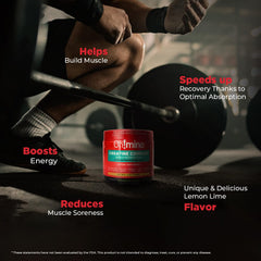 Oh!mino Creatine Complex label front highlights the creatine blend and adaptogens.
