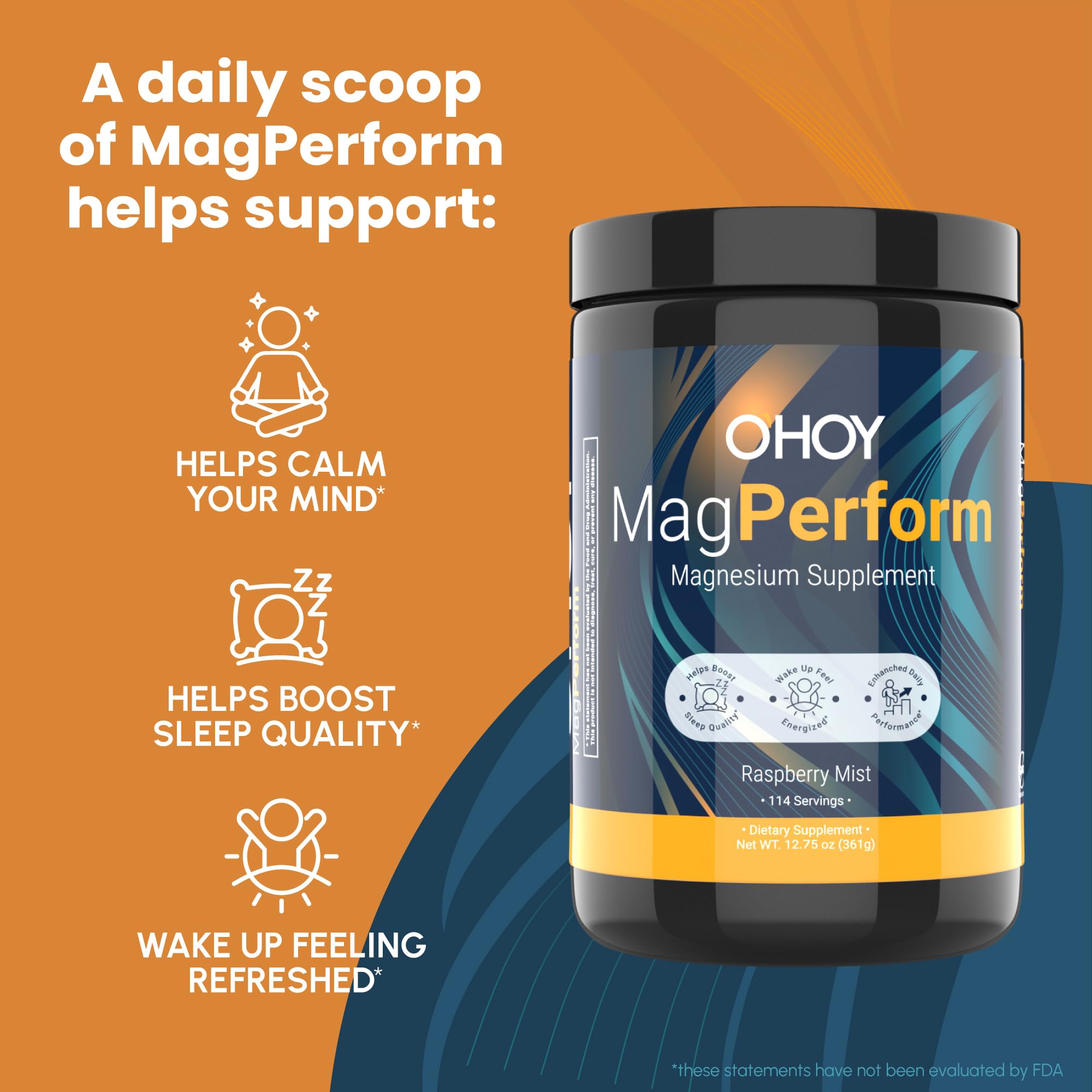 Ohoy MagPerform scoop ready to measure a calm serving.