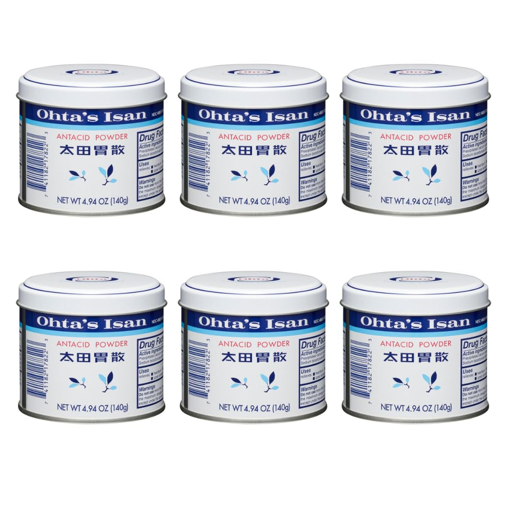 Mdeals Ohta's Isan antacid powder can front offering quick heartburn relief