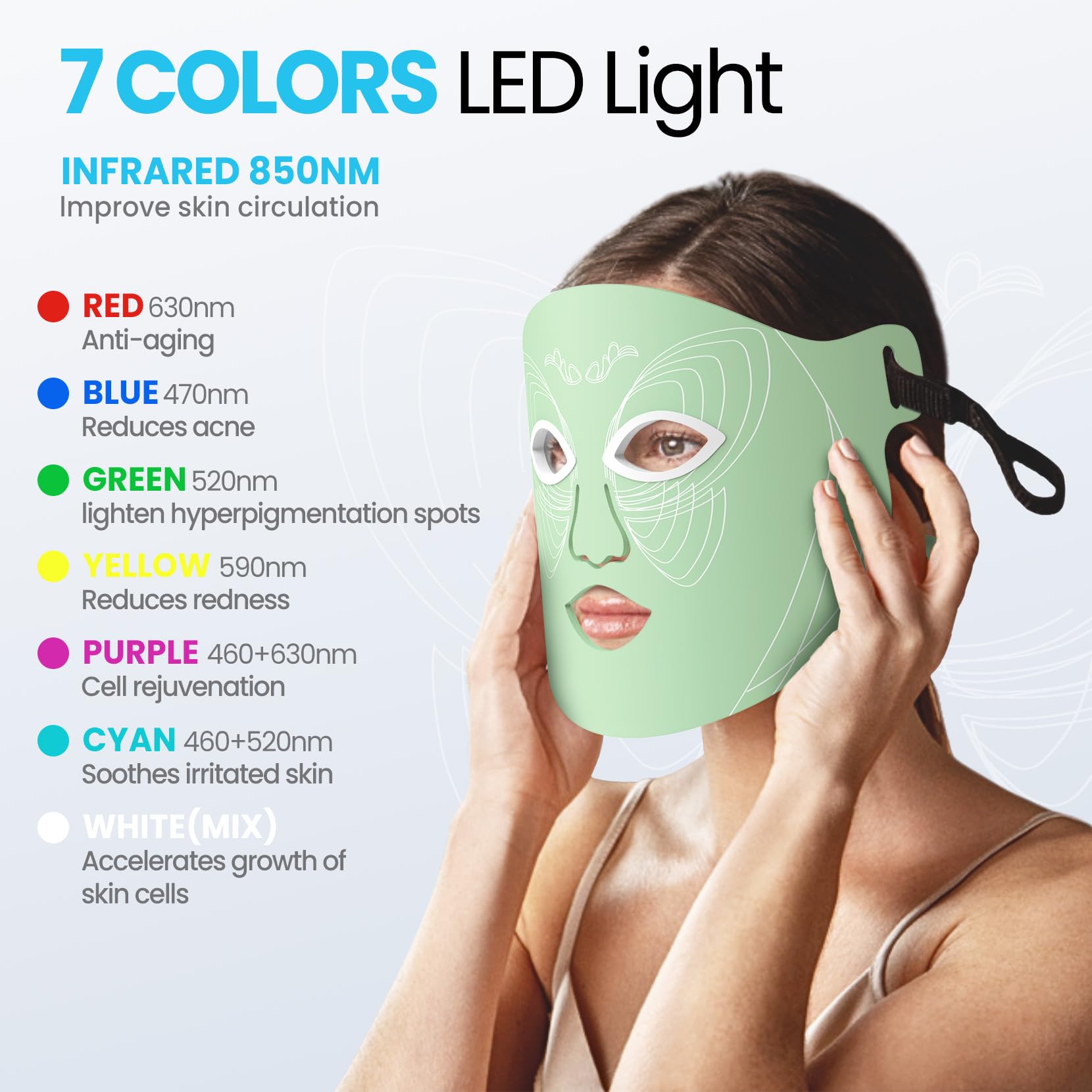 Oiameen infrared 850nm light for a gentle warming effect
