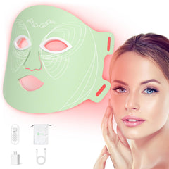 Oiameen LED Light Therapy Mask full-face view for at-home use