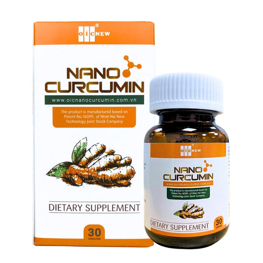 OIC NEW Nano Curcumin bottle ready for easy daily supplementation.