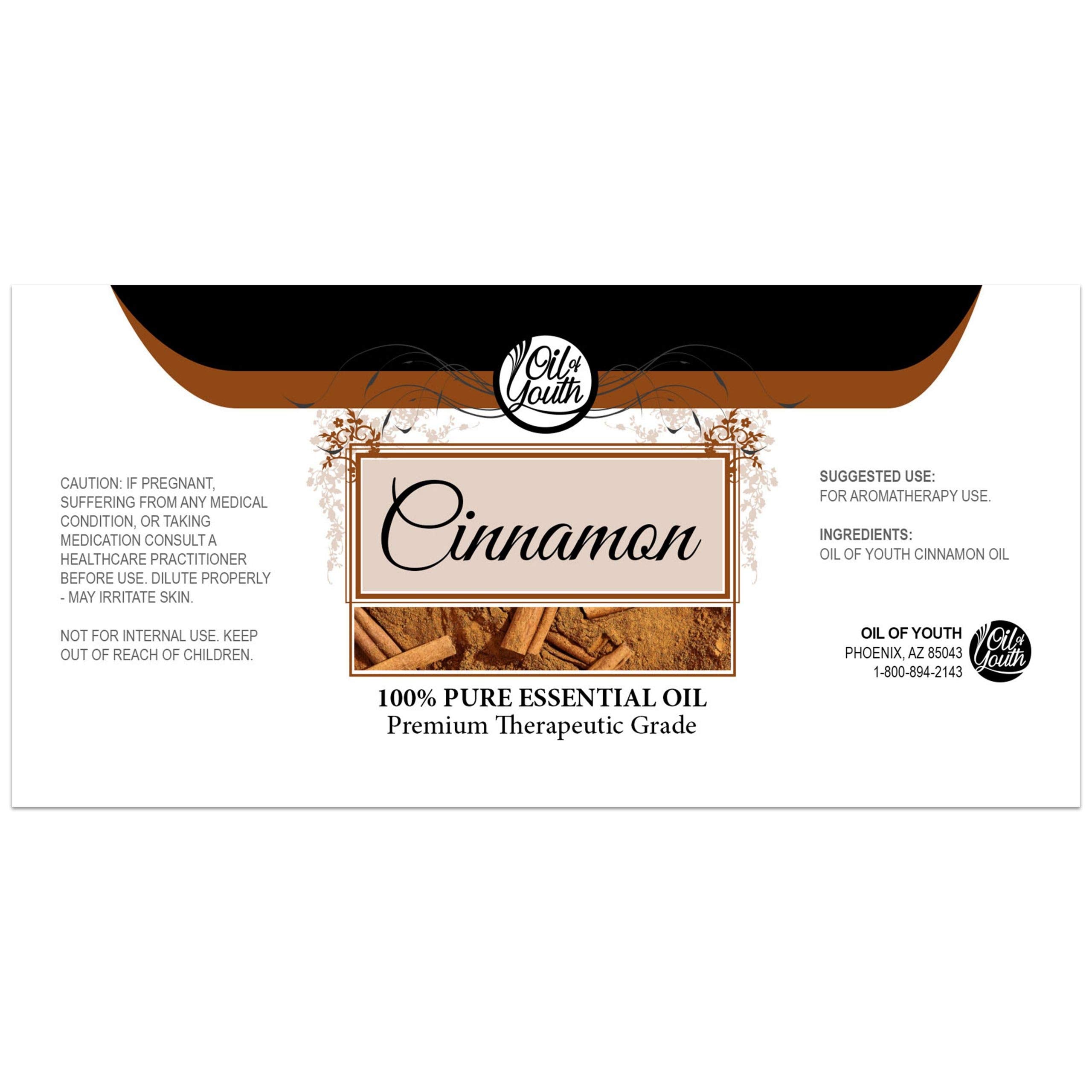 Oil of Youth cinnamon oil for fall diffuser aroma and cozy home ambiance.