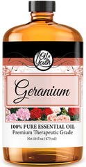 Oil of Youth Geranium oil bottle 16oz for diffuser blends and skin care prep.