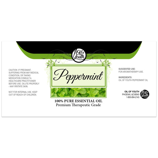Oil of Youth peppermint diffuser blend for a refreshing ambiance.