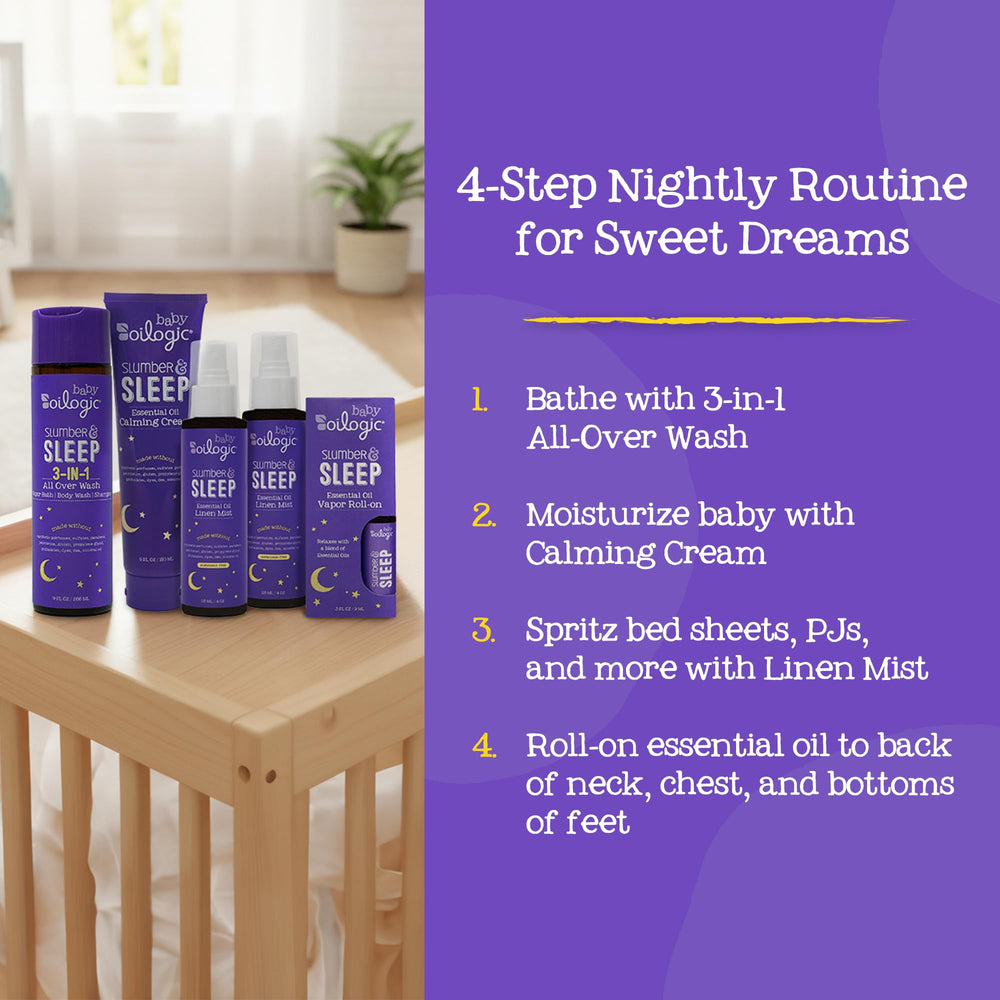 Oilogic Linen Mist on bedding to refresh and relax the room.