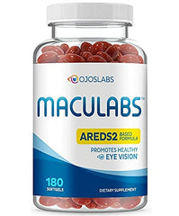 OjosLabs AREDS2 eye vitamins bottle front for macular support.