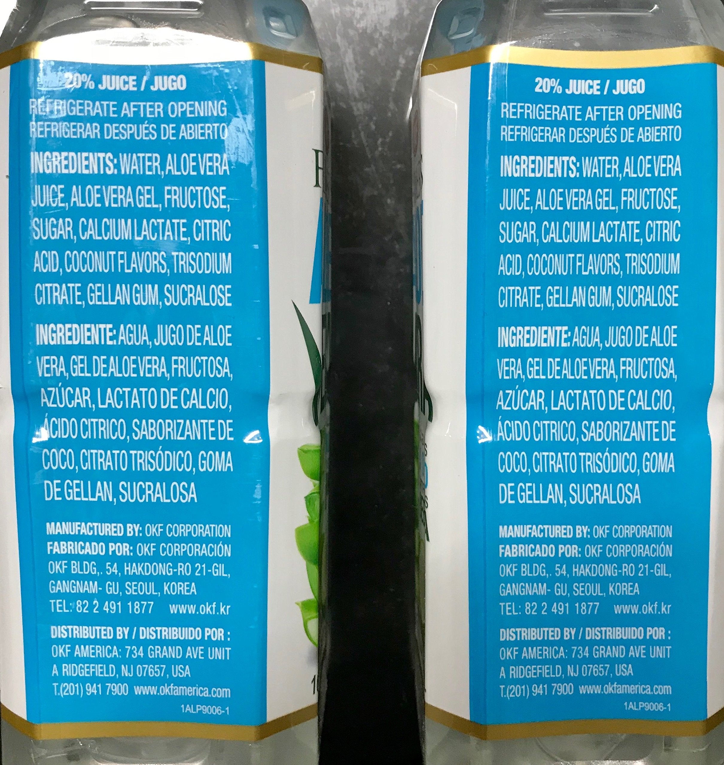 OKF Farmers Aloe Vera Drink Coco packaging shown for daily refreshment