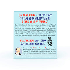Ola Loa Energy Tropical glass-dissolve captures a bright, citrus-rich nutrient mix ready to drink.