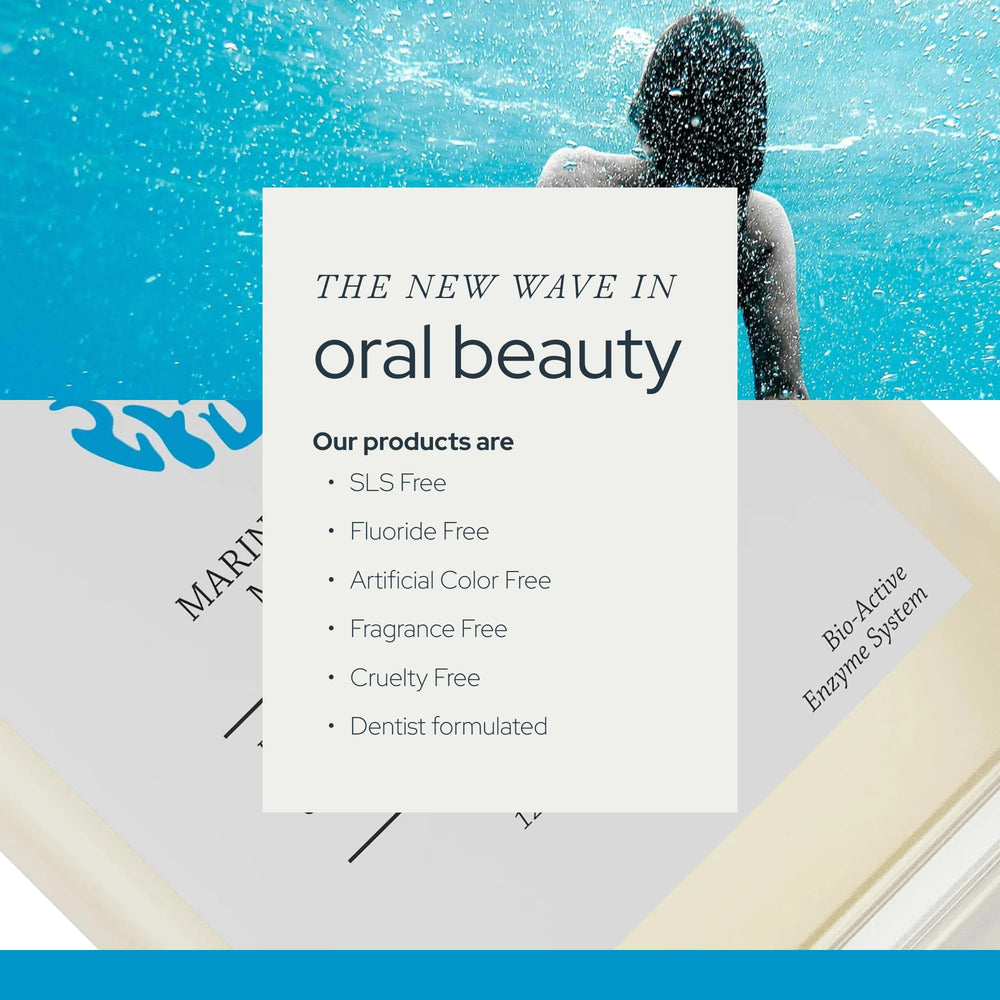 Olas fresh breath mouthwash being used for a quick rinse.