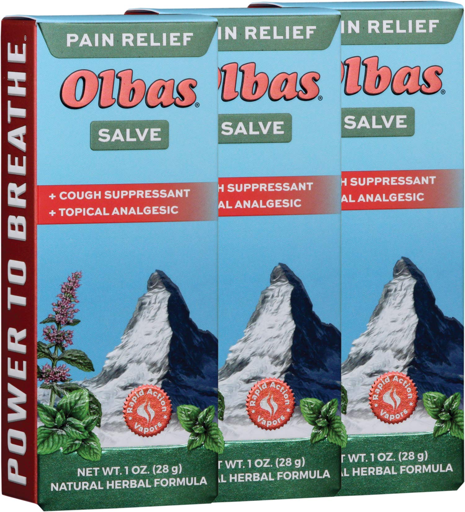 Olbas Analgesic Salve tube 1oz offers quick relief for backaches and joint pain.