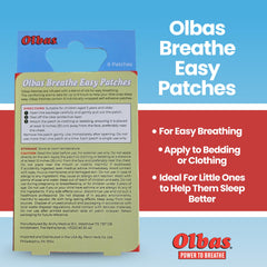 Family friendly natural ingredients in Olbas Breathe Easy Patches.