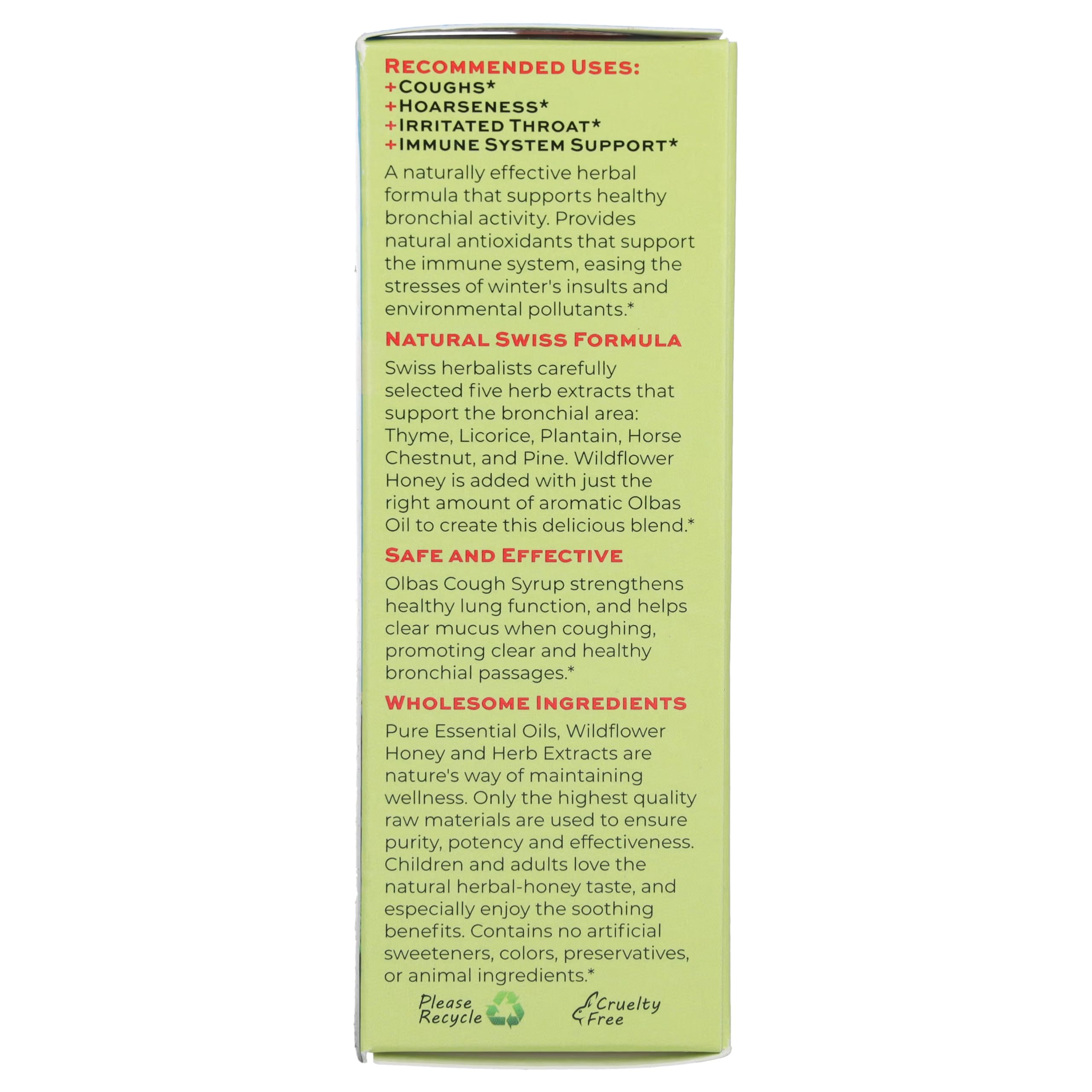 Olbas Syrup Pack-5 pouring dose shows easy administration for all ages