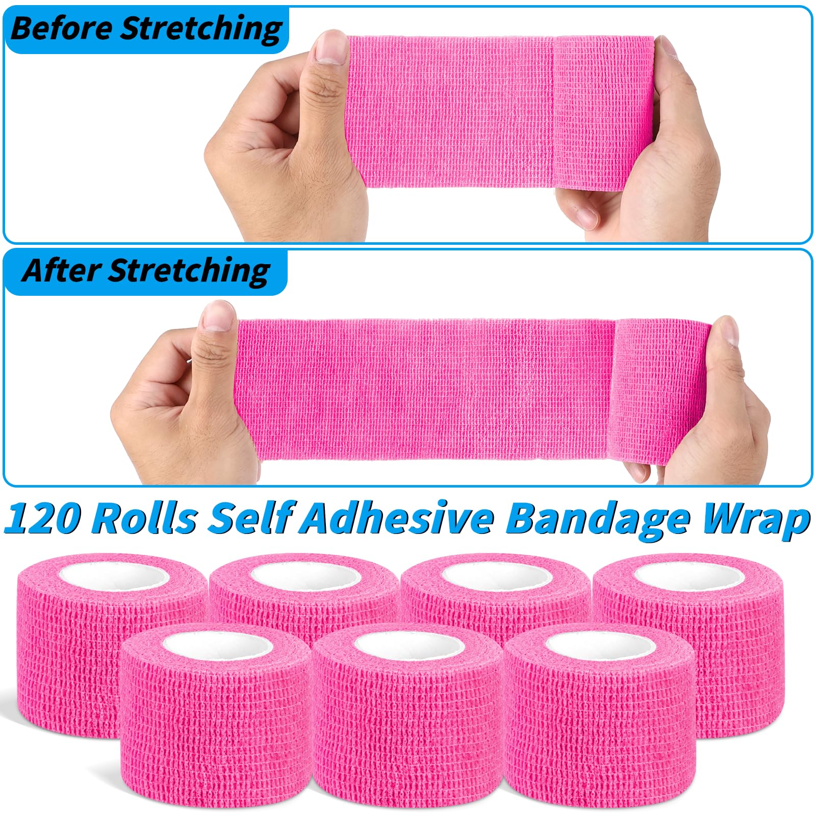 Oleitodh breathable nonwoven fabric bandage wrap offers skin-friendly comfort.
