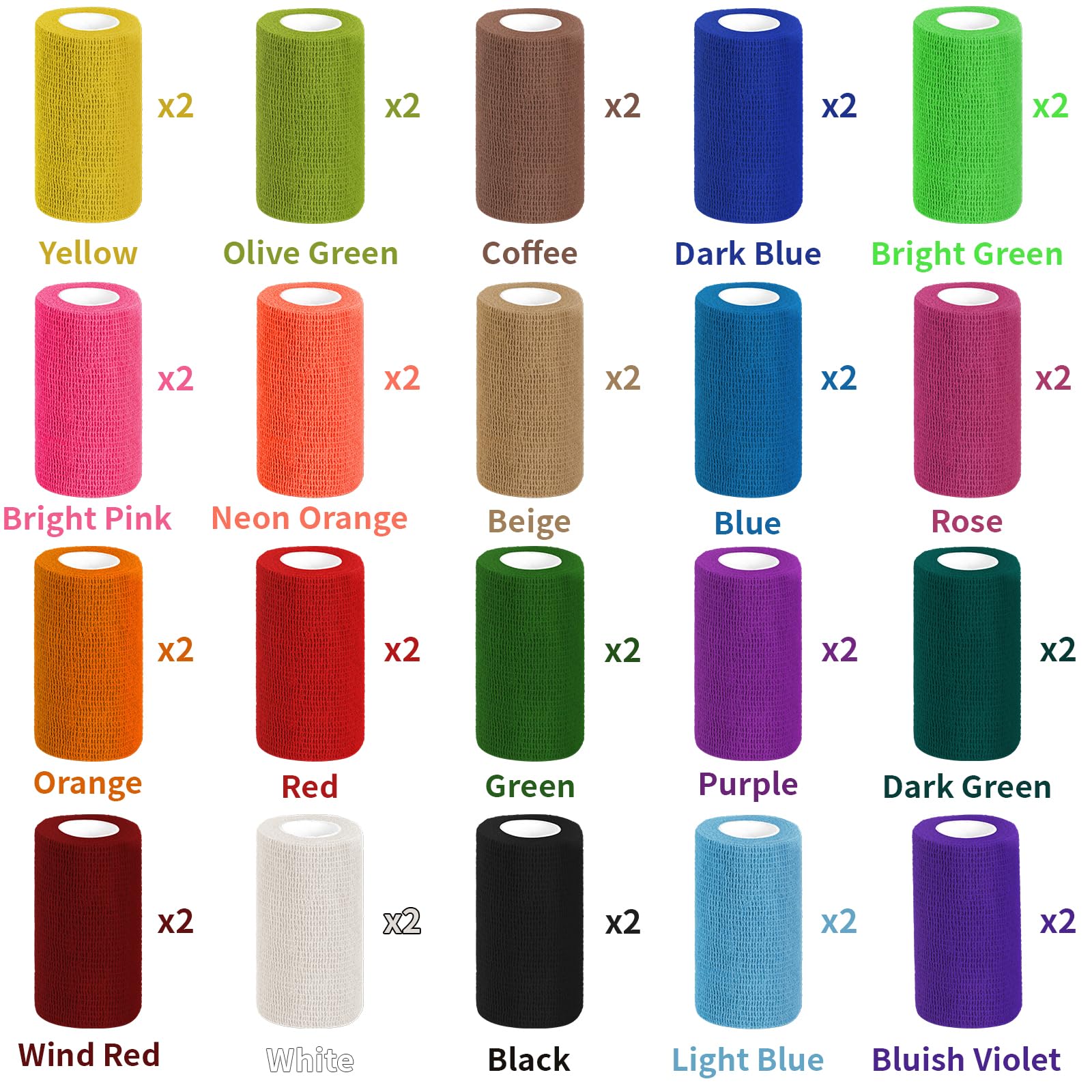 Oleitodh breathable self-adherent tape close-up highlighting soft, skin-friendly fabric.