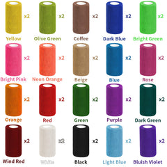 Oleitodh breathable self-adherent tape close-up highlighting soft, skin-friendly fabric.