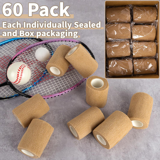 Oleitodh 3-inch cohesive wrap extended to 5 yards for quick application.