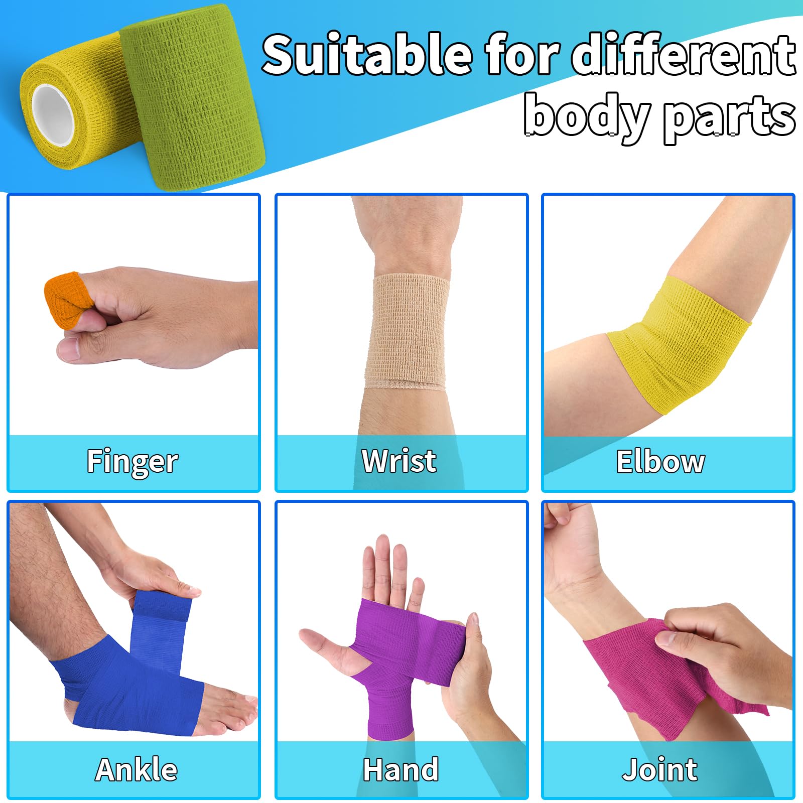 Oleitodh blue vet wrap for canine or feline care and protection